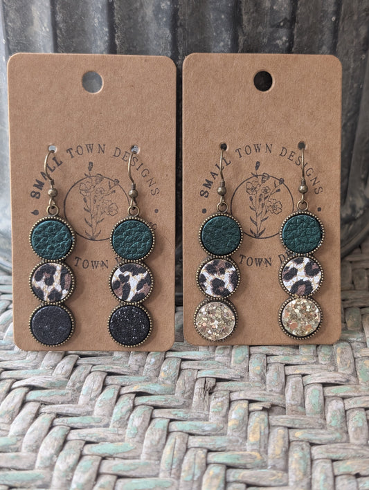 Emerald Green & Leopard Trios