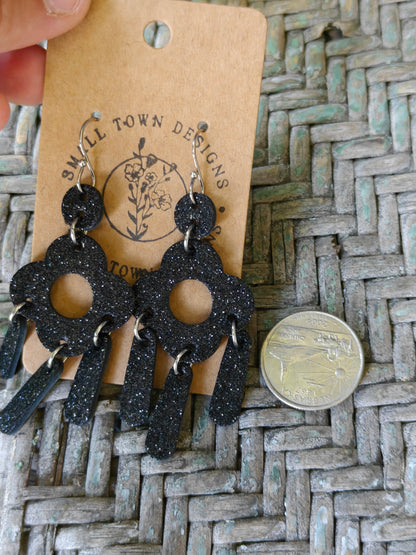 Black Chandelier Dangles