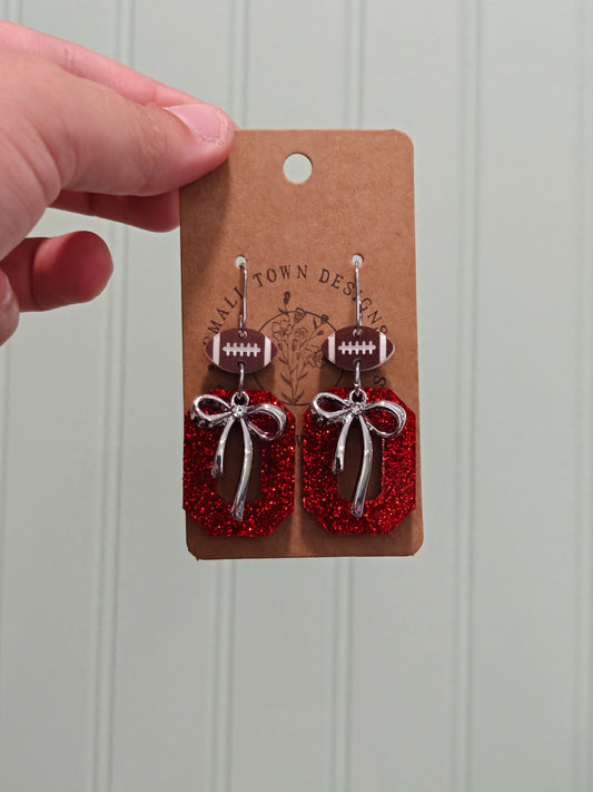 OSU Football Bow Dangles