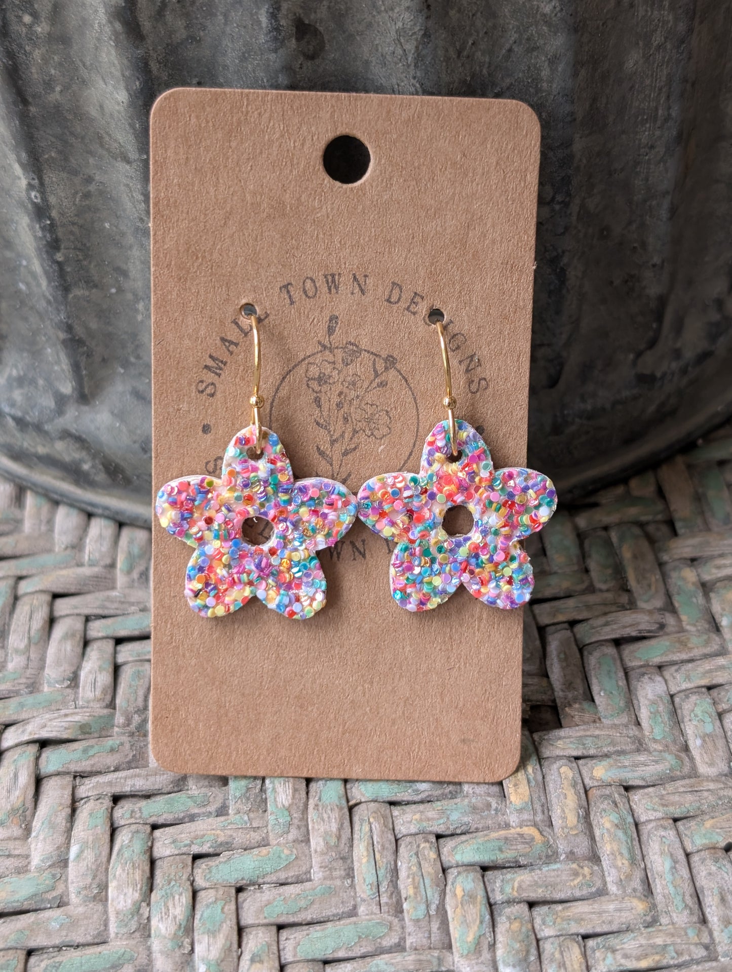 Rainbow Sprinkle Flowers