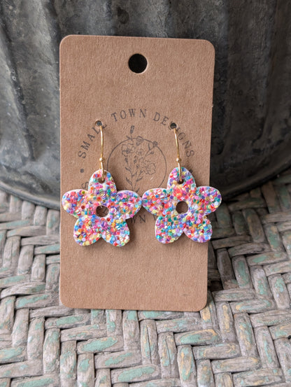 Rainbow Sprinkle Flowers