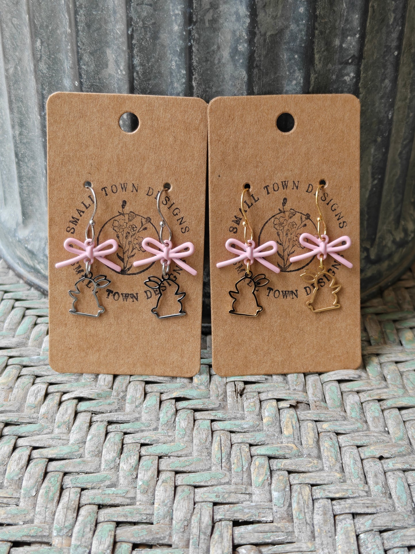 Bow Bunny Dangles