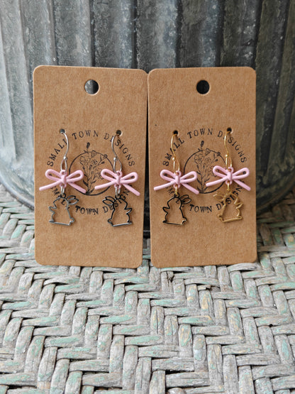 Bow Bunny Dangles
