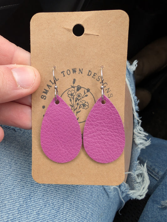 Purple/pink teardrops
