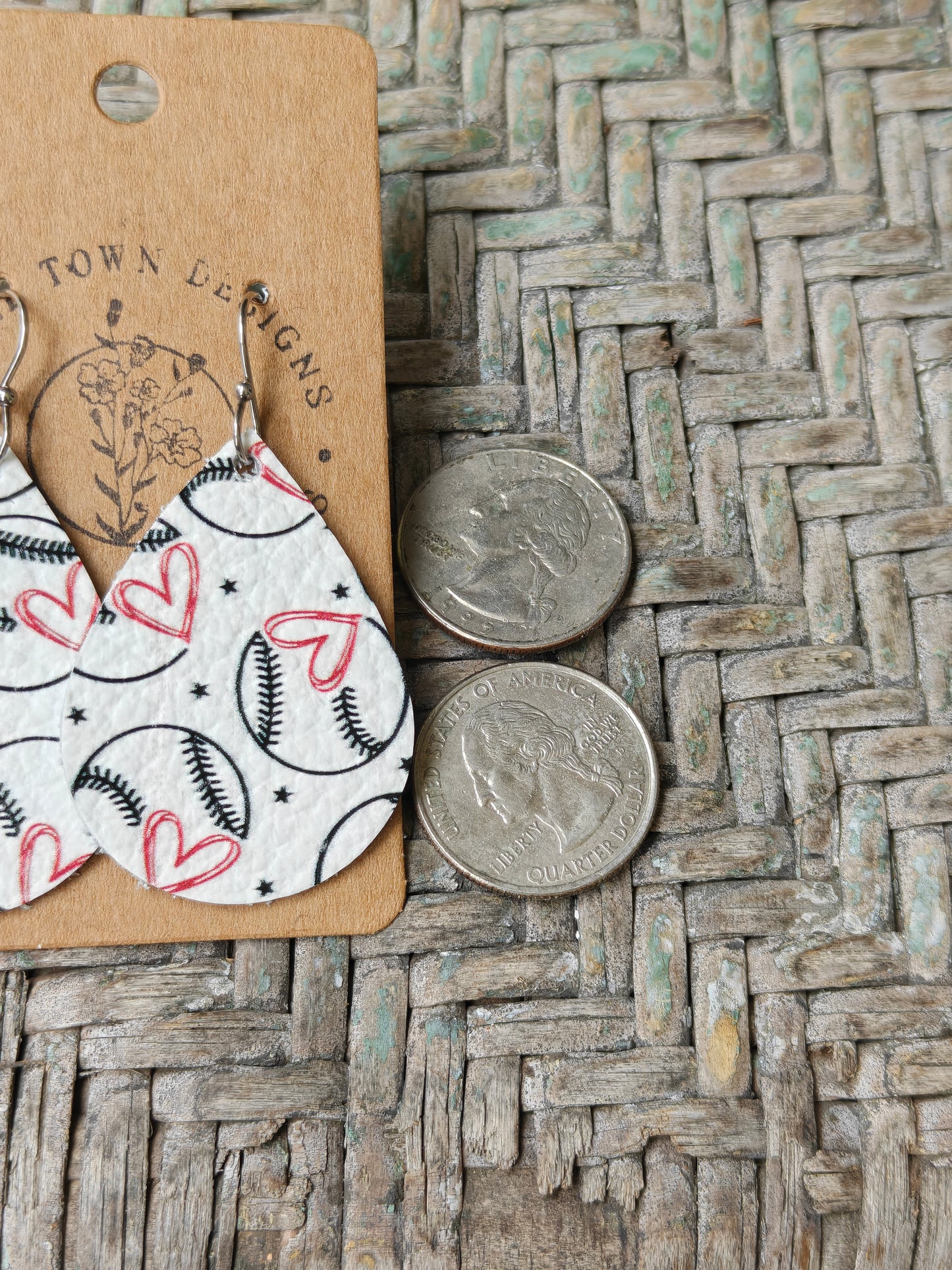 Baseball Heart Teardrops