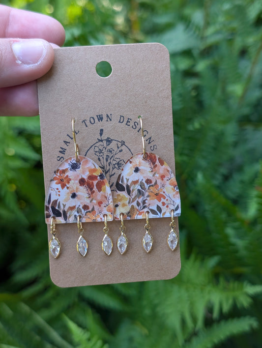 Fall Floral Elegant Dangles