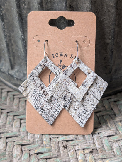 White Snakeskin Diamonds