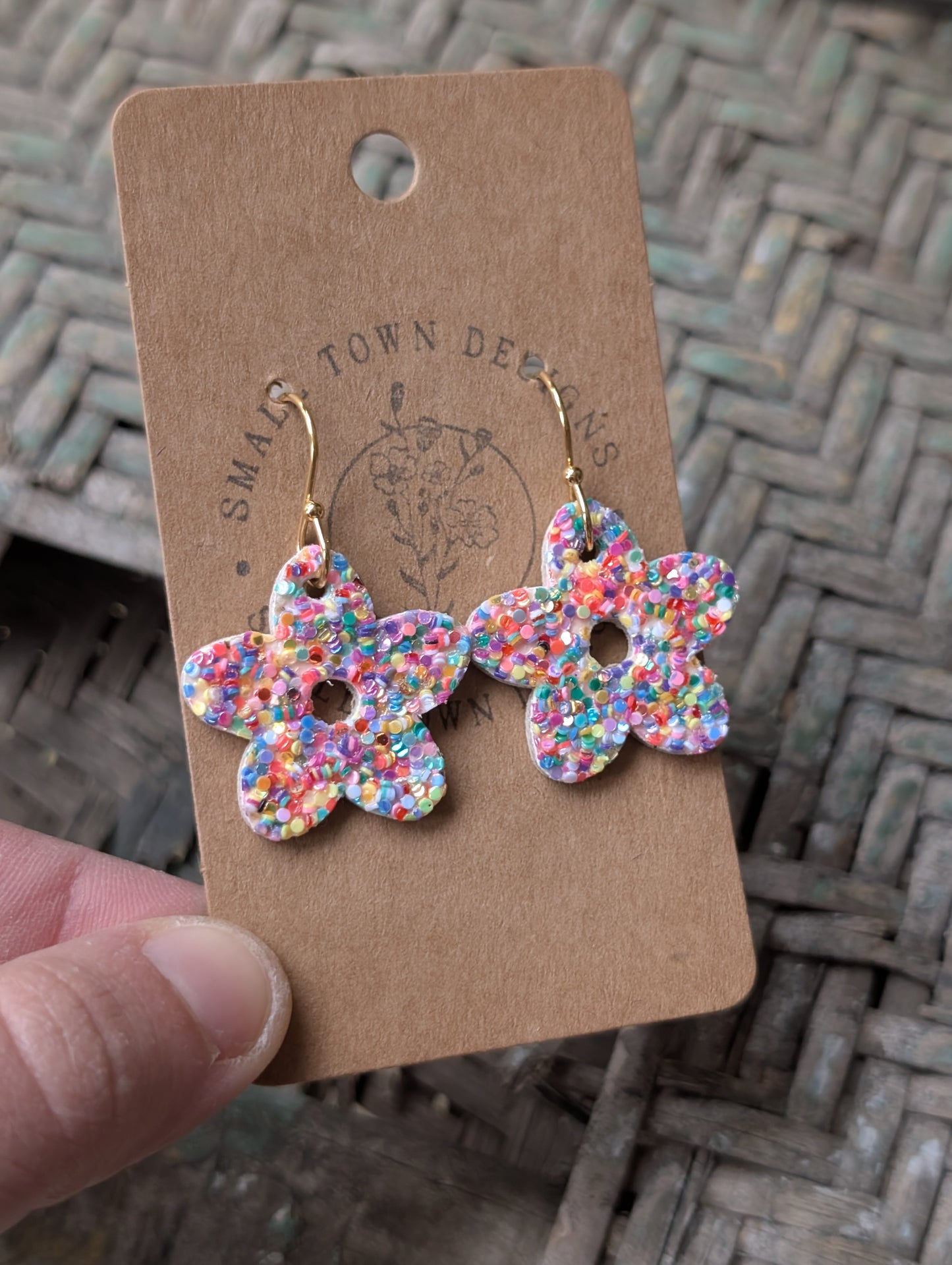 Rainbow Sprinkle Flowers