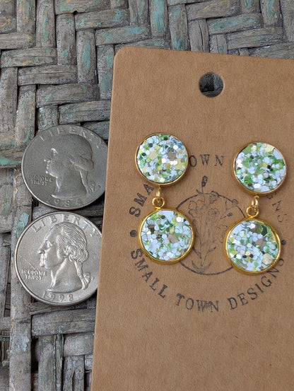 Green/White/Gold Drops