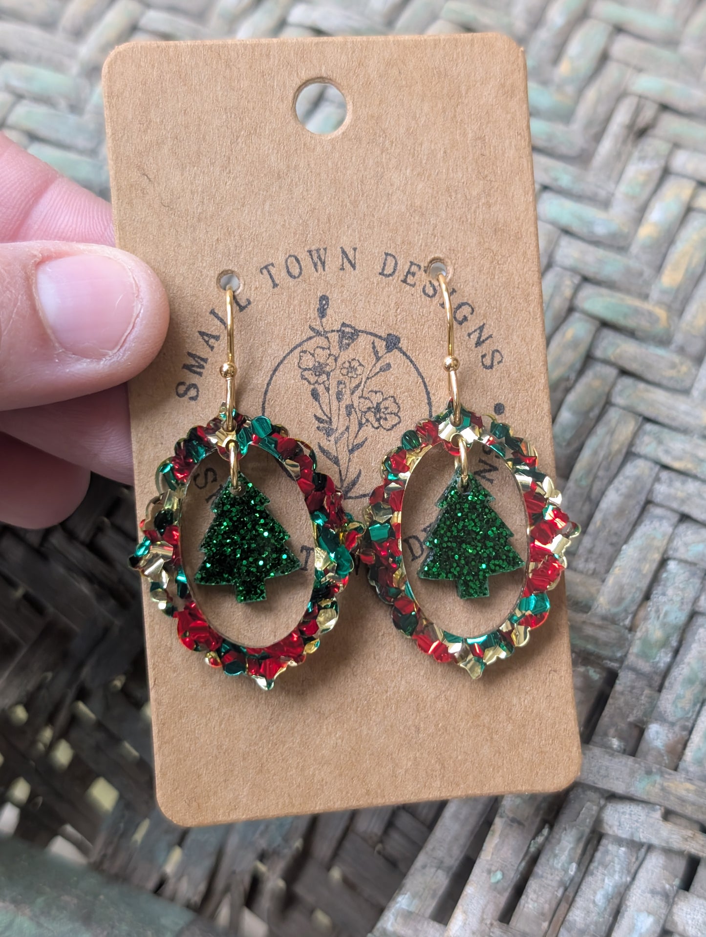 Vintage Framed Christmas Tree