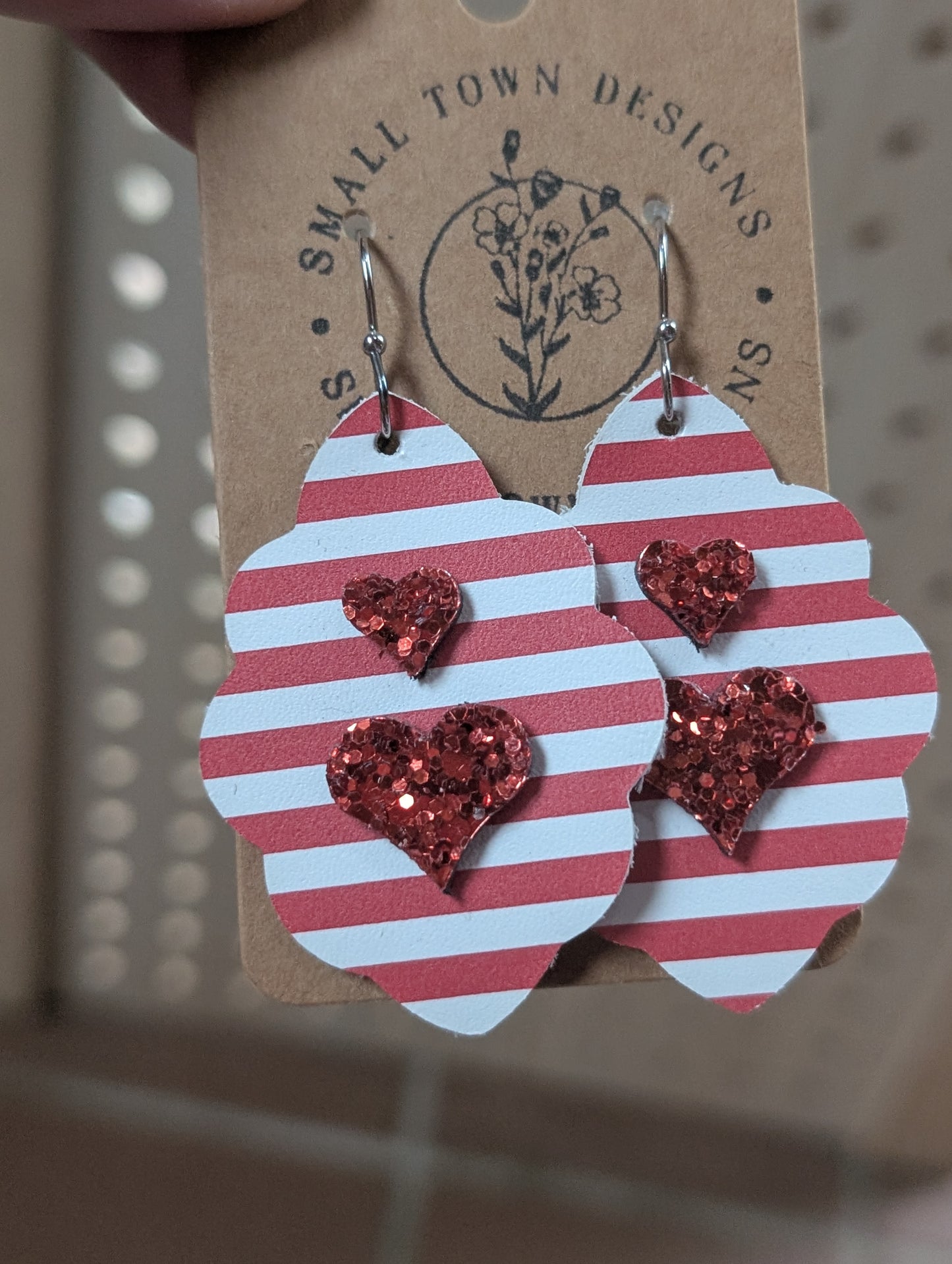 Striped Scallop Earrings