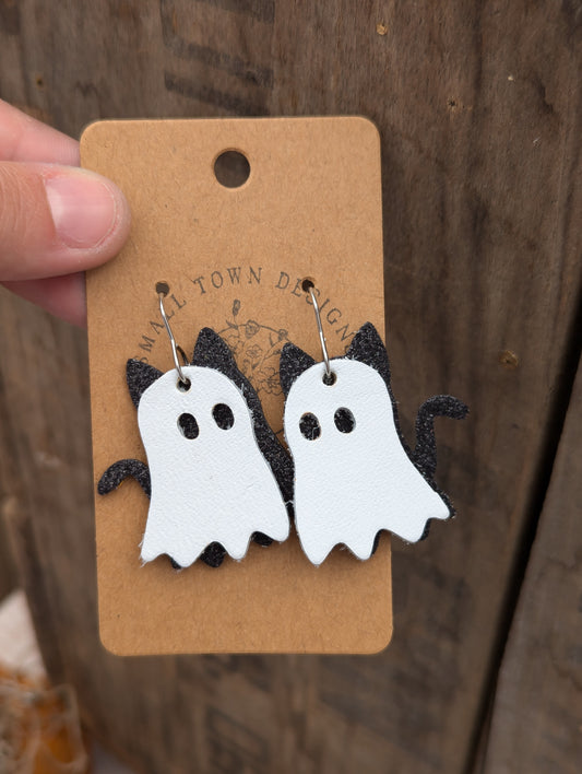 Ghost Kitty Dangles