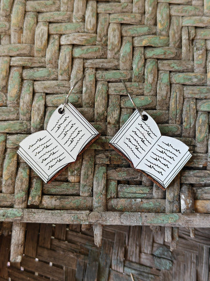 Vintage Leather Book Dangles