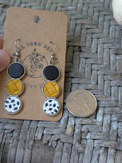 Black, Mustard, Boho Trio