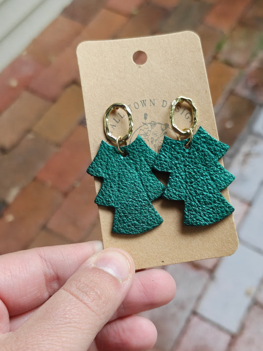 Metallic Green Chandeliers