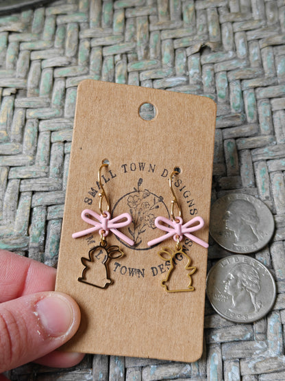 Bow Bunny Dangles