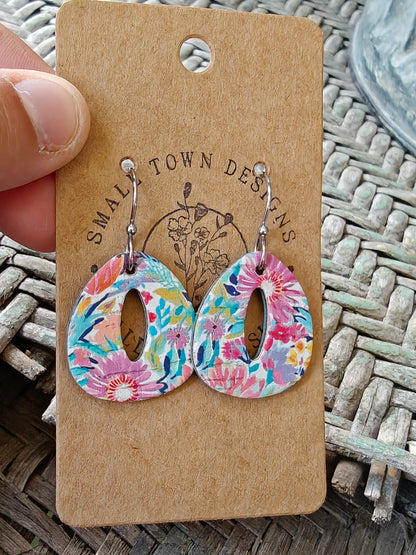Summer Floral Cutout Drops