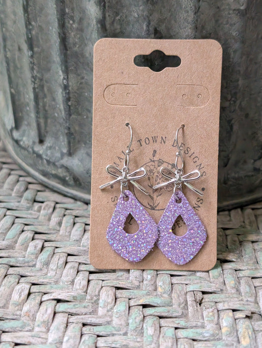 Purple Sparkly Drops