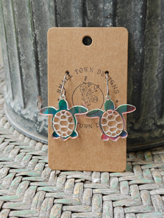 Holographic Sea Turtle Dangles