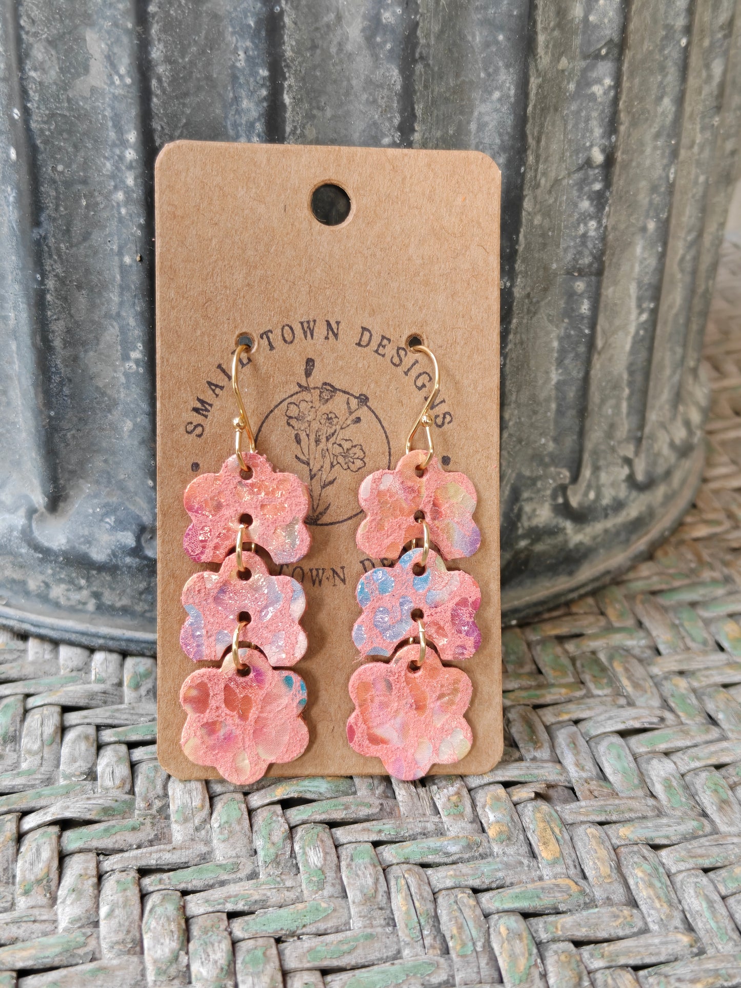 Salmon Rainbow Leopard Trios