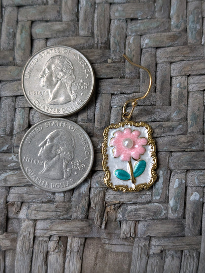 Pink Flower Rectangles