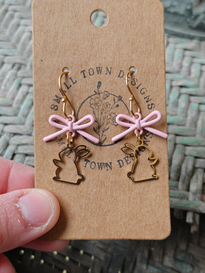 Bow Bunny Dangles