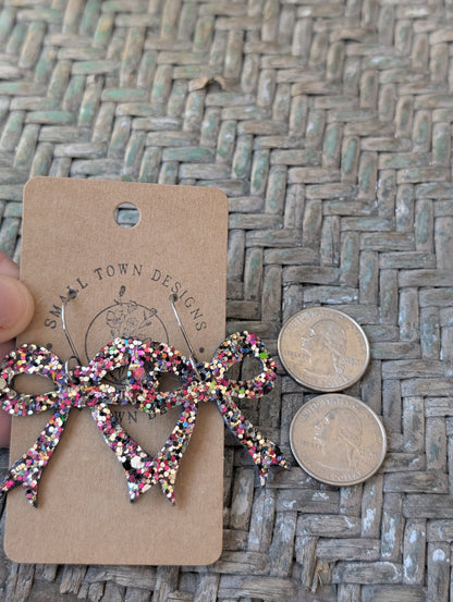 Multip Pink Glitter Bows