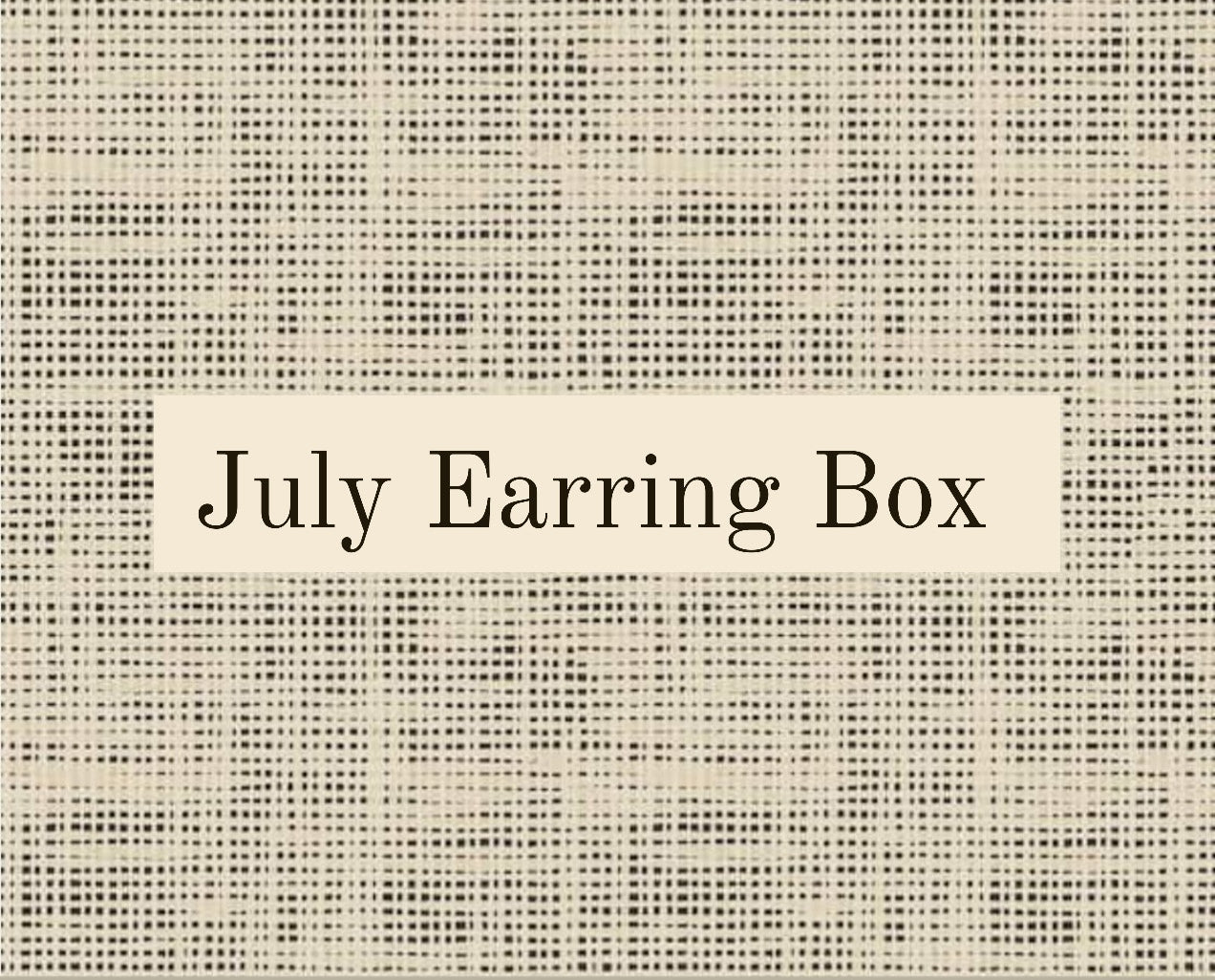 July Earring Box