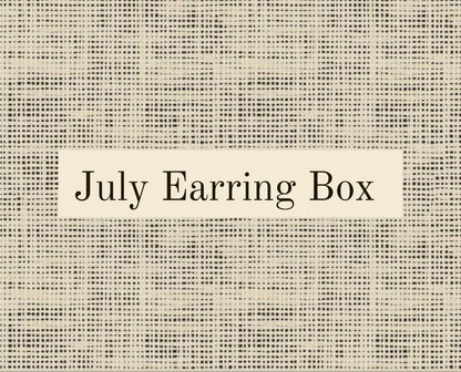 July Earring Box