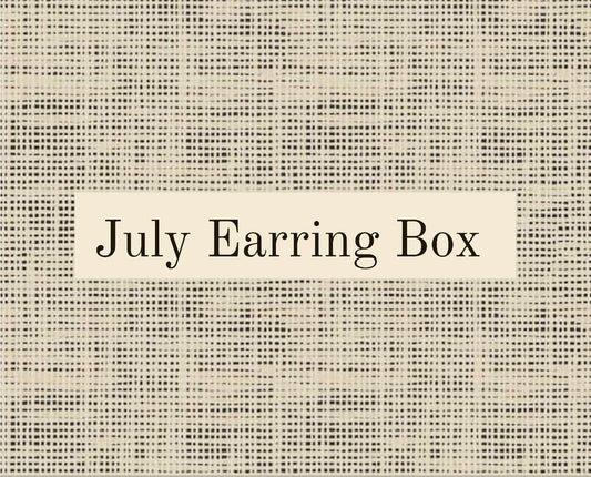 July Earring Box