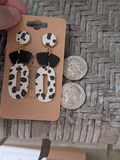 Vanilla Dalmatian Dangles