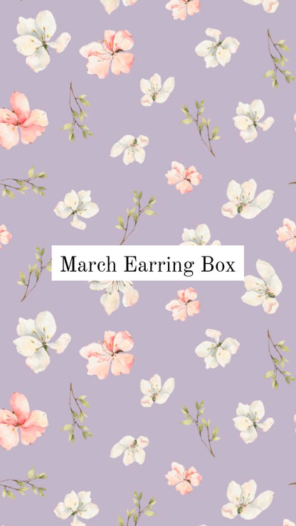 March Earring Box