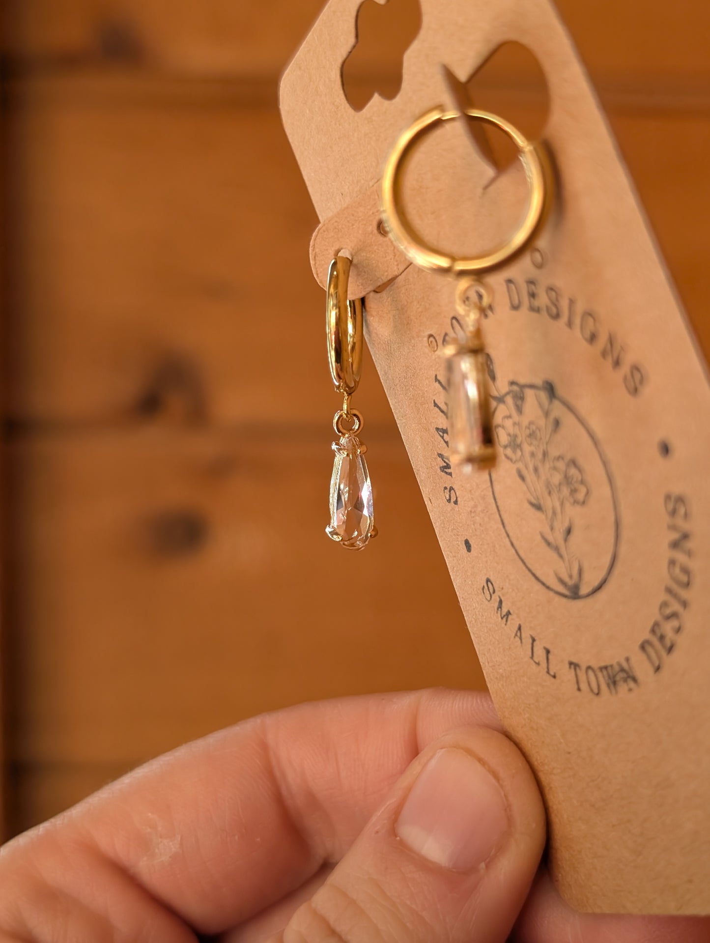 Clear Rhinestone Huggies