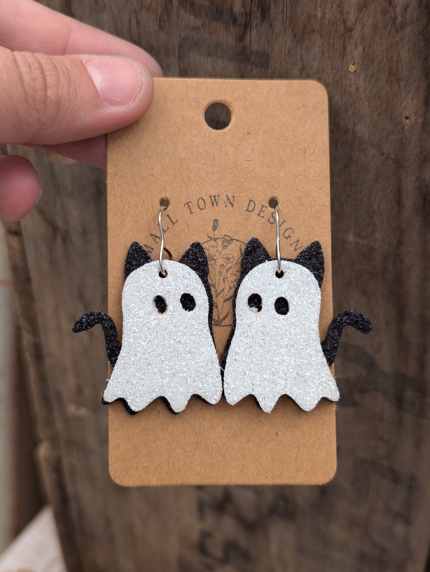 Ghost Kitty Dangles