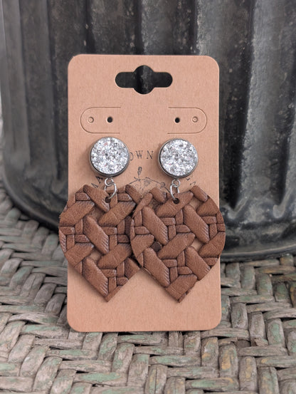 Brown Basket Weave Points
