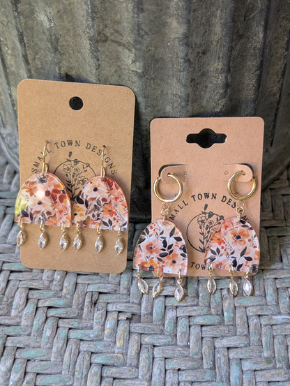 Fall Floral Elegant Dangles