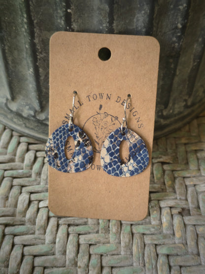 Blue Snakeskin Drops