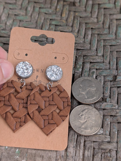 Brown Basket Weave Points