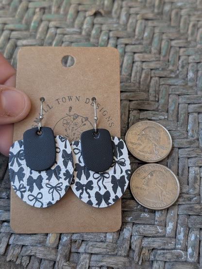 Black Bow Dangles