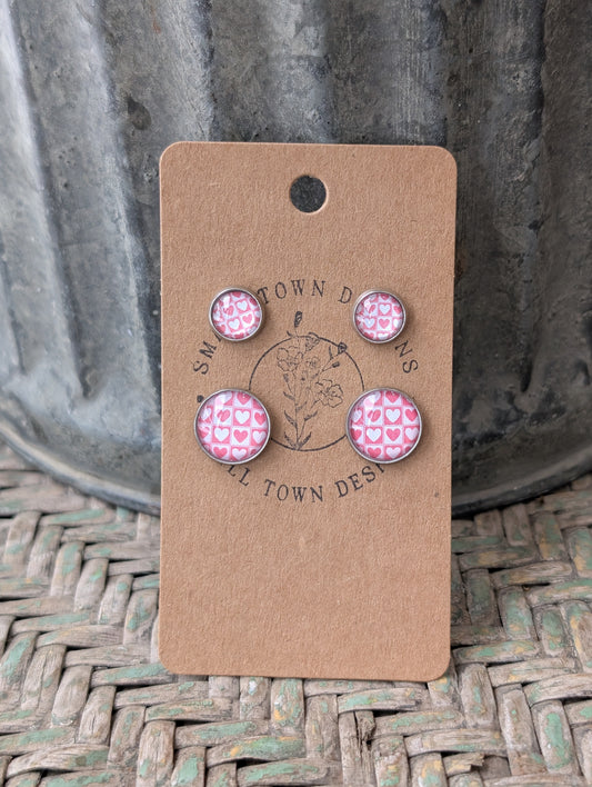 Mommy & Mini Valentine Heart Studs