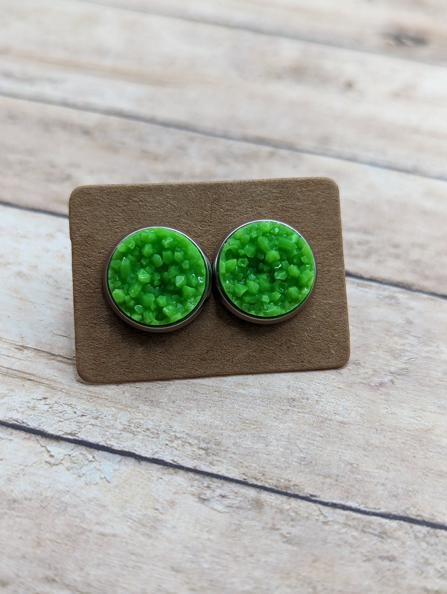Lime Green Studs