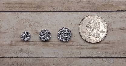 Neon Yellow Glitter Studs